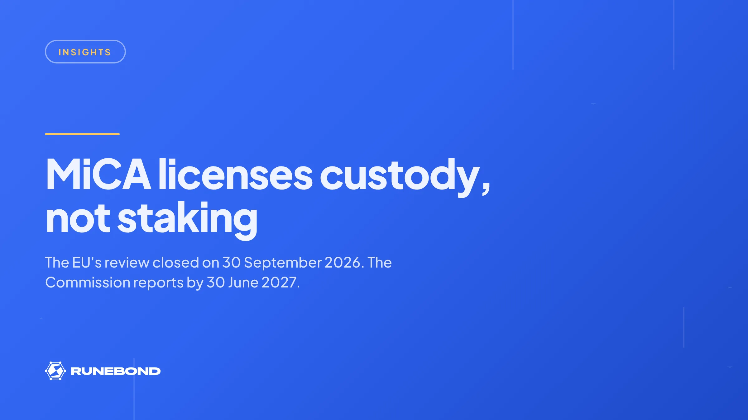 Is crypto staking regulated in the EU? What MiCA covers in 2026